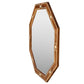 WOOD AND BONE INLAY LARGE OCTAGONAL MIRROR