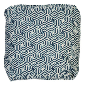 CHINA SEAS NAVY GEOMETRIC OUTDOOR PILLOW