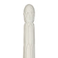 PAIR OF VINTAGE SERGE ROCHE WHITE PAINTED CANED TWIN HEADBOARDS WITH FROND DETAIL CARVED DETAILS