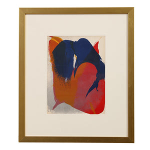 PAUL JENKINS WORK ON PAPER IN GOLD FRAME