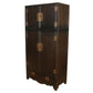 CHOCOLATE BROWN ASIAN STYLE ARMOIRE