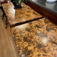 PAIR OF VINTAGE BAMBOO FRETWORK CONSOLES
