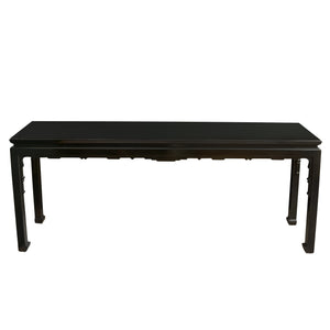 HIGH GLOSS ASIAN MODERN BLACK CONSOLE TABLE