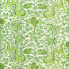 FORBIDDEN CITY WALLPAPER - CHARTREUSE & LIME ON WHITE