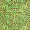 FORBIDDEN CITY WALLPAPER - CHARTREUSE & LIME ON GOLD MYLAR