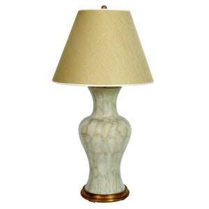 JOHN THOMPSON POTTERY CELADON GLAZED TABLE LAMP