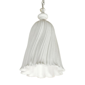 WHITE PLASTER PENDANT SERGE ROCHE STYLE