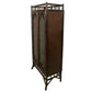 BAMBOO CABINET WITH GLASS DOORS