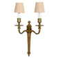 PAIR OF DOUBLE ARM GILT NEOCLASSICAL SCONCES