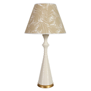 HWANG BISHOP GLOSS FINISH WHITE CERAMIC TABLE LAMP