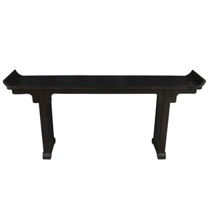 MODERN ASIAN STYLE BLACK ALTAR TABLE CONSOLE