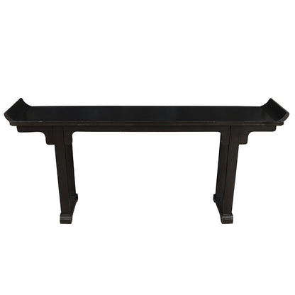 MODERN ASIAN STYLE BLACK ALTAR TABLE CONSOLE
