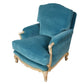 PAIR OF VINTAGE JANSEN NEWLY UPHOLSTERED VELVET CHAIRS