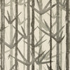 BAMBOO GARDEN WALLPAPER - GREY GRASSCLOTH