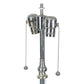 VINTAGE SINGLE HANSEN CHROME STANDING LAMP