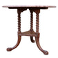 ROUND TABLE WITH TURNED LEG PEDESTAL BASE