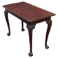 CHIPPENDALE STYLE MAHOGANY CONSOLE TABLE WITH NOTCHED CORNER TOP