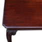 CHIPPENDALE STYLE MAHOGANY CONSOLE TABLE WITH NOTCHED CORNER TOP