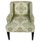 PAIR OF VINTAGE DONGHIA CHAIRS IN MEDALLION PAISLEY UPHOLSTERY