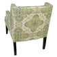PAIR OF VINTAGE DONGHIA CHAIRS IN MEDALLION PAISLEY UPHOLSTERY