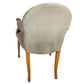 PAIR OF ROSE TARLOW STYLE UPHOLSTERED ROUND BACK ARMCHAIRS