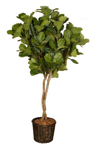 LARGE FAUX FIG TREE IN BASKET