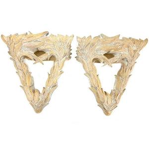 CARVED WOODLAND WALL BRACKETS