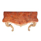 ROCOCO STYLE FAUX MARBLE TOP WALL MOUNT CONSOLE TABLE