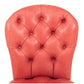 REGENCY STYLE EDWARD FERRELL LEATHER TUFTED SIDE CHAIR WITH MAHOGANY LEGS