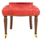REGENCY STYLE EDWARD FERRELL LEATHER TUFTED SIDE CHAIR WITH MAHOGANY LEGS