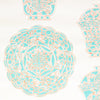 LIMOGERIE WALLPAPER - AQUA & CORAL