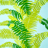 FERNS WALLPAPER - LIGHT GREENS ON SKY