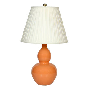 APRICOT CHINESE DOUBLE GOURD LAMP