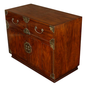 ASIAN CAMPAIGN CHEST WITH BRASS MOUNTINGS