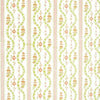 NANKING STRIPE WALLPAPER - CORAL & LIME