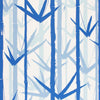 BAMBOO GARDEN WALLPAPER - BLUES ON WHITE