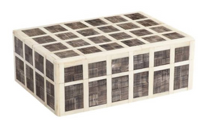 CARVED BONE AND HORN BOX