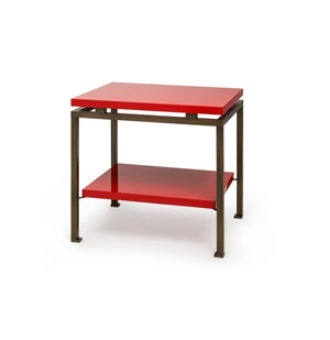 PORTSEA SIDE TABLE IN CHINESE RED