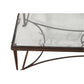 LARGE WROUGHT IRON & GLASS COFFEE TABLE GREGORIUS PINEO