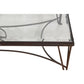 LARGE WROUGHT IRON & GLASS COFFEE TABLE GREGORIUS PINEO