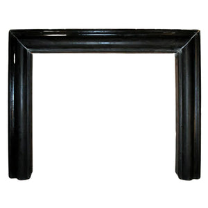 CARVED BLACK MARBLE OGEE EDGE MANTEL