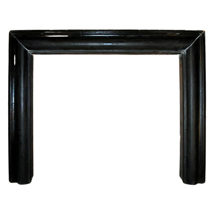 CARVED BLACK MARBLE OGEE EDGE MANTEL