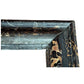 BLACK MARBLE MANTEL WITH GOLD VEINS