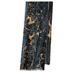 BLACK MARBLE MANTEL WITH GOLD VEINS