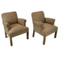 PAIR OF DONGHIA STYLE UPHOLSTERED ARMCHAIRS