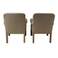 PAIR OF DONGHIA STYLE UPHOLSTERED ARMCHAIRS