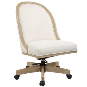 LIGHT OAK DESK SWIVEL CHAIR