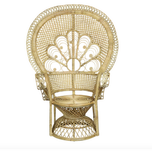 NATURAL RATTAN PEACOCK CHAIR