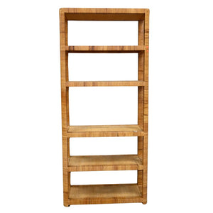 BIELECKY BROS RATTAN FIVE TIER ETAGERE