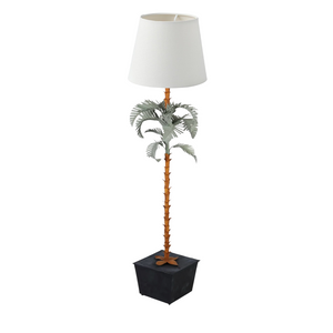 PALM BEACH REGENCY STYLE PALM FLOOR LAMP